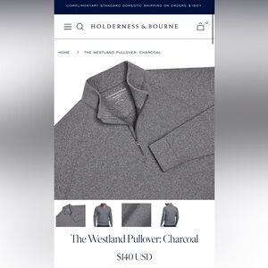 Holderness & Bourne Westland quarter zip